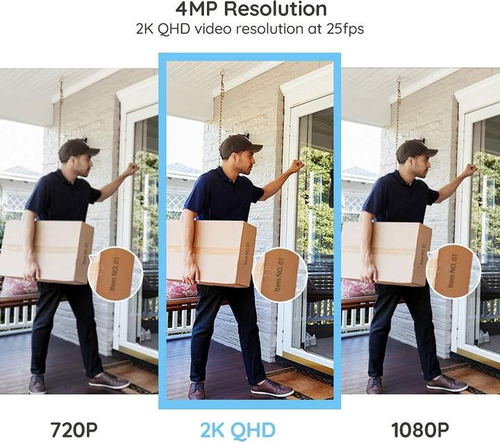 Immagine prodotto Foscam S41-W bewakingscamera IP-beveiligingscamera Buiten Rond 2560 x 1440 Pixel Plafond/muur (2560 x 1440 Pixels)