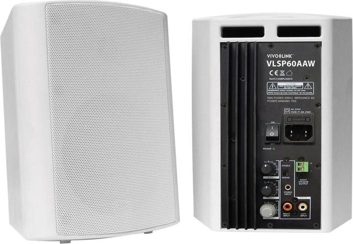 Produktbild Vivolink 2 Active Speakers, White., 2.0 channels, Wired, 60 W, White