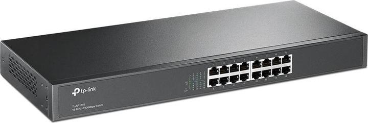 Actual product image TP-Link TL-SF1016, 16 port 10/100 Mbps rackmount switch (16 ports)