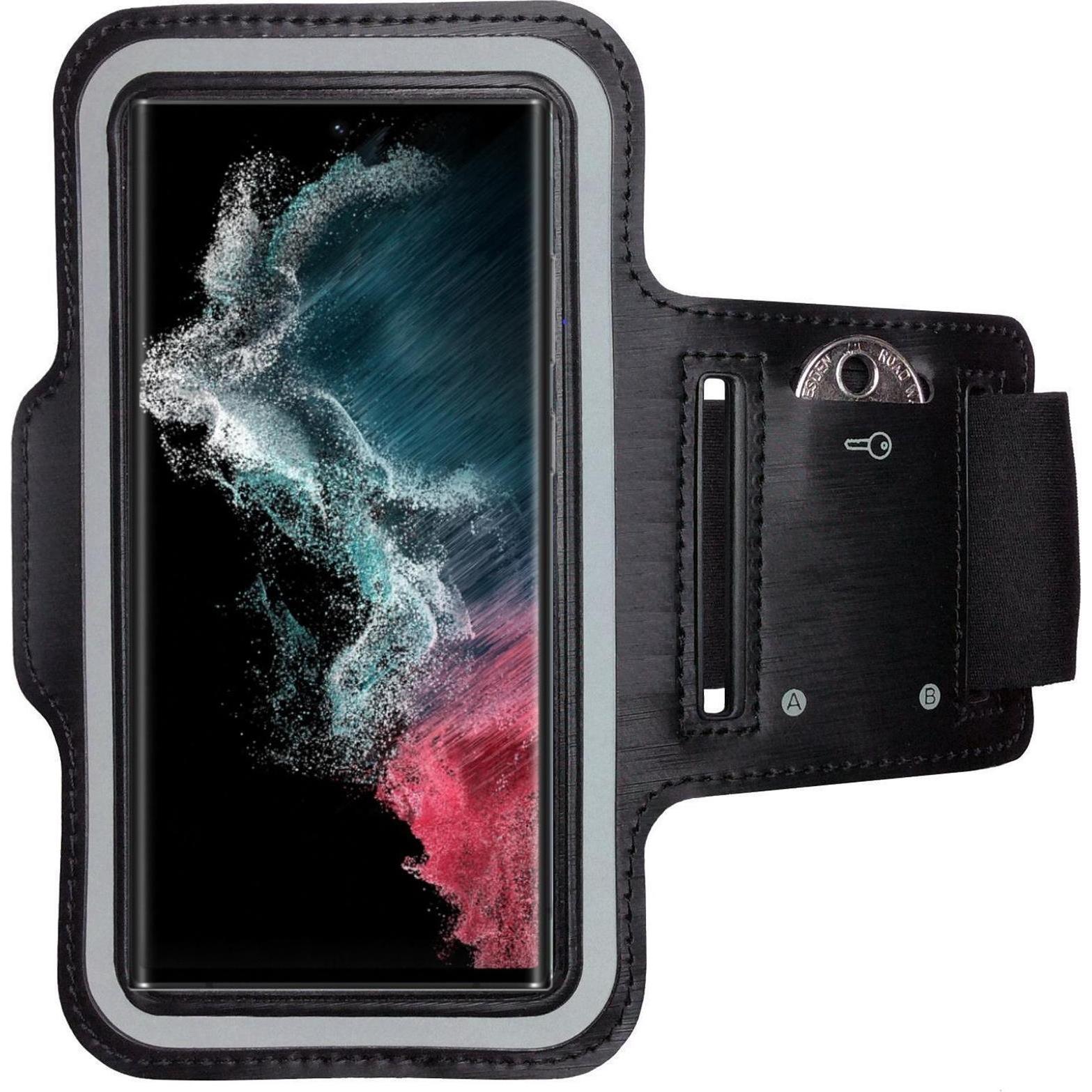 CoverKingz Sportarmband für Samsung Galaxy S22 Ultra, Smartphone Sportarmband, Schwarz