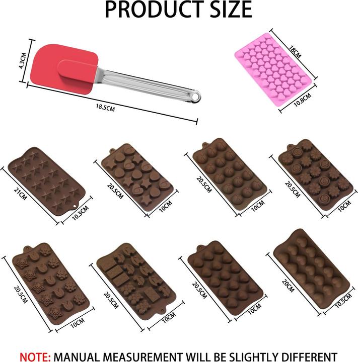 Produktbild Intirilife 10-teiliges Set mit Silikon Backformen