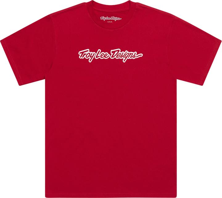 Actual product image Troy Lee Designs T-Shirt, Signature, team red, youth XL (XL)