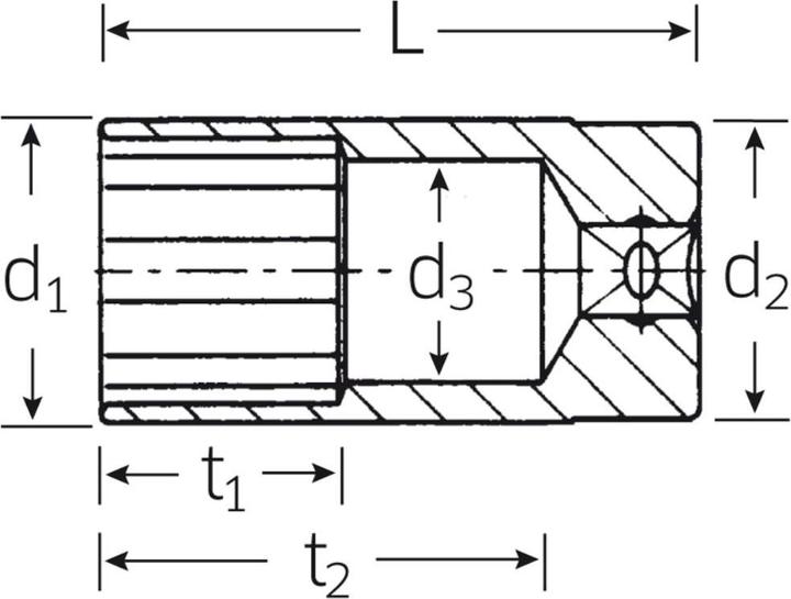Produktbild Stahlwille Doppelsechs-Stckschl ext.tief3/8DRx15mm (15 mm)