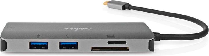 Actual product image Nedis USB Multi-Port Adapter | USB 3.2 Gen 1 | USB-C™ Connector | HDMI™ Output / Micro SD / RJ45 Jack (USB-C, 7 ports)