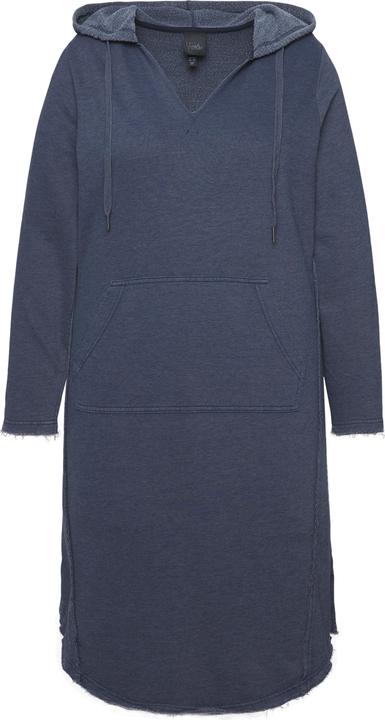Produktbild Ulla Popken Sweatkleid, offenkantig, Kapuze, V-Ausschnitt, Langarm (50, 52)