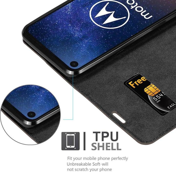 Productafbeelding Cadorabo Boek Onzichtbare Magneethoes (Motorola One Vision)