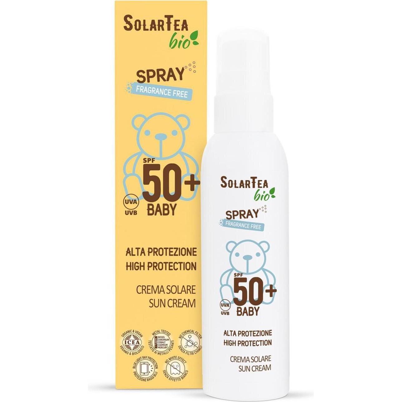 Bema, Sonnencreme, Solartea Bio Baby Sonnenschutzspray Duftstofffrei 100ml (Sonnenspray, 100 ml, 100 g)