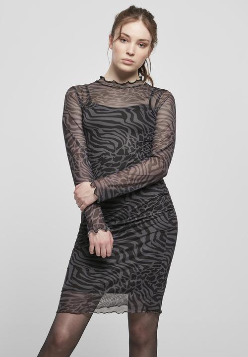 Image du produit Urban Classics Ladies AOP Double Layer Dress (S)