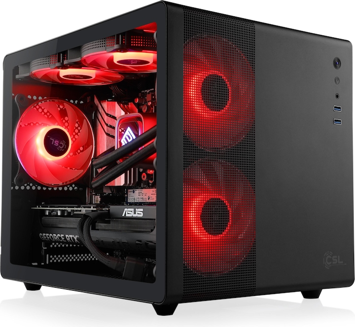 Actual product image CSL Gaming PC M11840H (AMD Ryzen 7 8700F, 32 GB, 2000 GB, GeForce RTX 5070)