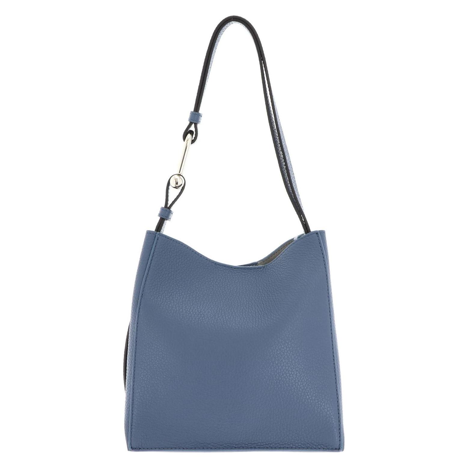 Furla, Damen, Handtasche, Nuvola Mini Bucket Bag, Blau