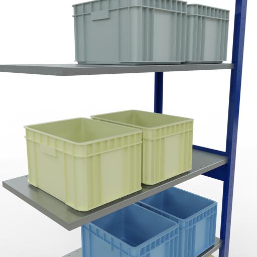 Image du produit Schulte Lagertechnik Système d'assemblage de rayonnages MULTIplus85 avec traverses de longueur