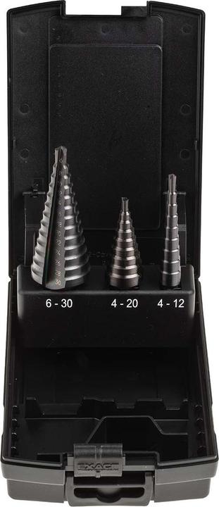 Actual product image Exact Step Drill HSS TIALN 412/420/630 (6 - 30, 4 - 12, 4 - 20)