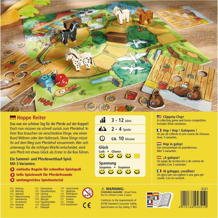 Actual product image Haba Hoppe Rider (Dutch, English, French, German, Italian, Spanish, 2 - 4 Players)