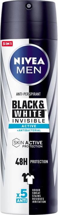 Immagine prodotto NIVEA MEN BLACK & WHITE ACTIVE deo vapo 200 ml (Getto vaporizzato, 200 ml)
