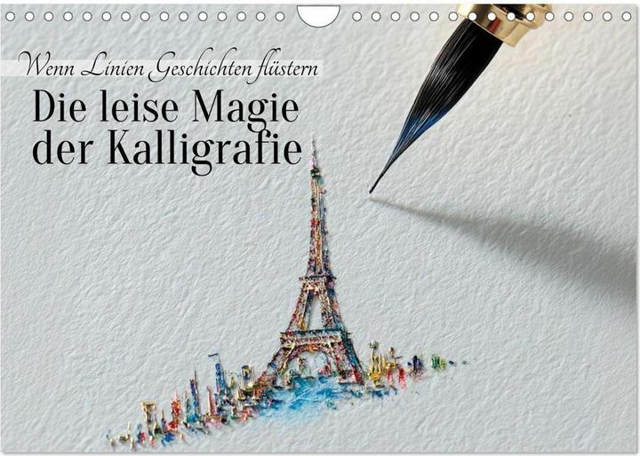 Produktbild Die leise Magie der Kalligrafie (Wandkalender 2026 DIN A4 quer), Monatskalender (A4)