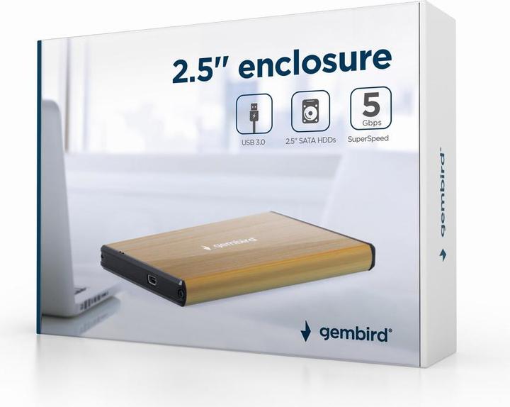 Produktbild Gembird USB 3.0 2.5/'/' Festplatten Gehäuse (2.5")