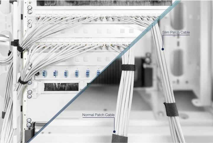 Actual product image Digitus CAT 6A U/FTP Slim patch cord (U/FTP, CAT6a, 15 m)