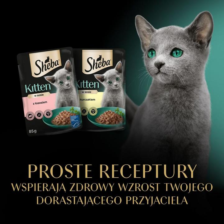 Produktbild Sheba Kitten Sauce (Welpe + Kitten, 40 Stk., 3400 g)