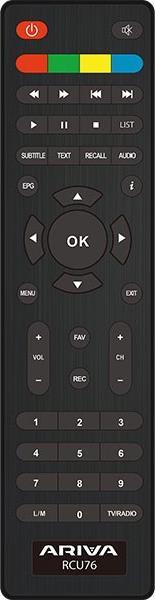Actual product image Ferguson Tuner DVB-T2 Ariva T75 H265 HEVC (DVB-T2, DVB-S, DVB-S2, DVB-T)