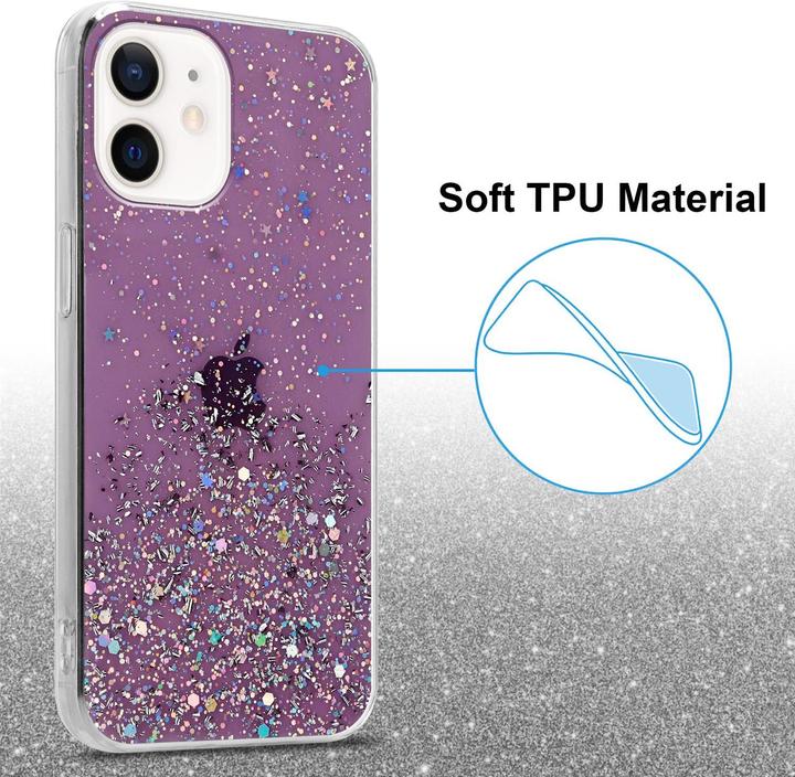 Actual product image Cadorabo TPU cover sparkling glitter (Apple iPhone 12 mini)