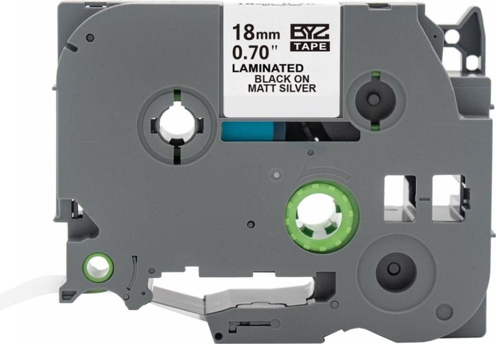 Produktbild Hermex Alternatives Etikettenband zu Brother TZe-M941 Beschriftungsband (1.80 cm, Schwarz, Silber)