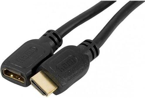 Productafbeelding Exertis Connect High Speed HDMI verlengkabel, verguld, HDMI St. A / Bu. A, 1,0 m Hoogwaardige kabel voor de (1 m)