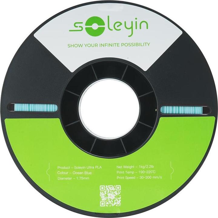 Actual product image Creality Filament Soleyin Ultra-PLA Blau 1.75 mm 1.29 kg (PLA, 1.75 mm, 1290 g, Blue)