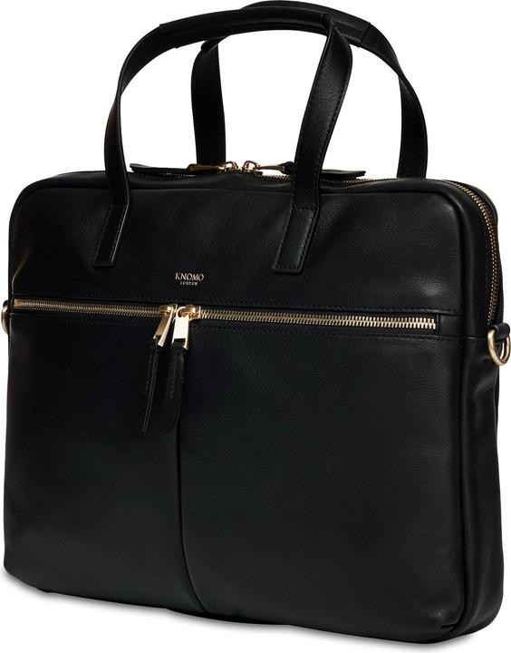 Actual product image Knomo Mayfair Luxe Hanover briefcase RFID leather 36 cm laptop compartment (16")