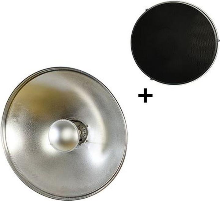 Produktbild Studioking Beauty Dish Silber SK-BD420 42 cm mit Waben (Beauty Dish, 42 cm)