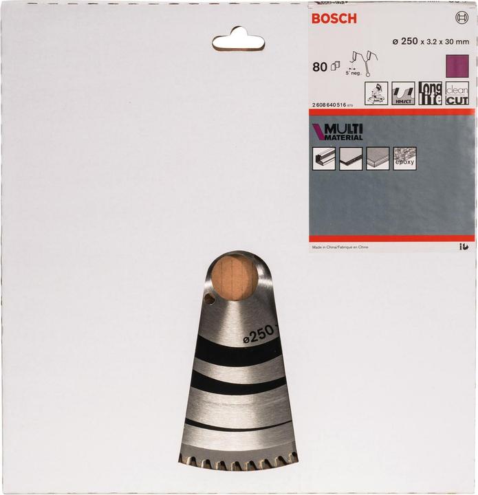 Produktbild Bosch Professional Zubehör PRO Multi Material Kreissägeblatt, 250 x 3,2 x 30 mm