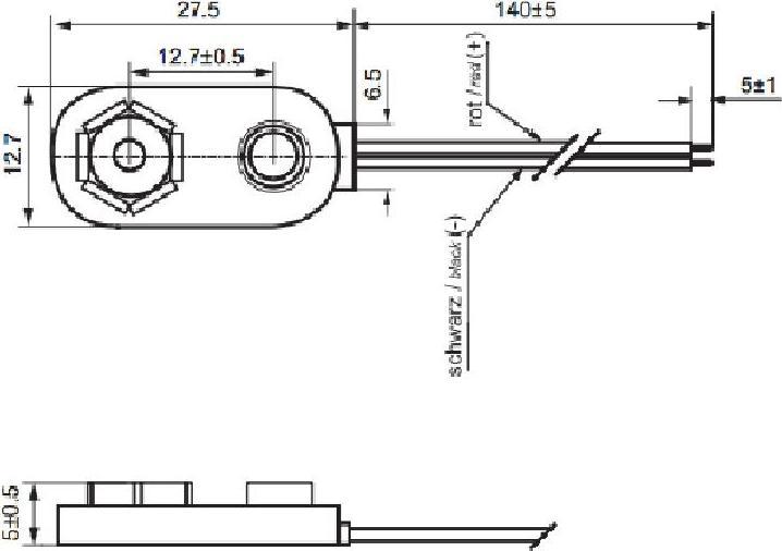 Actual product image Goobay 1x 9V block battery holder