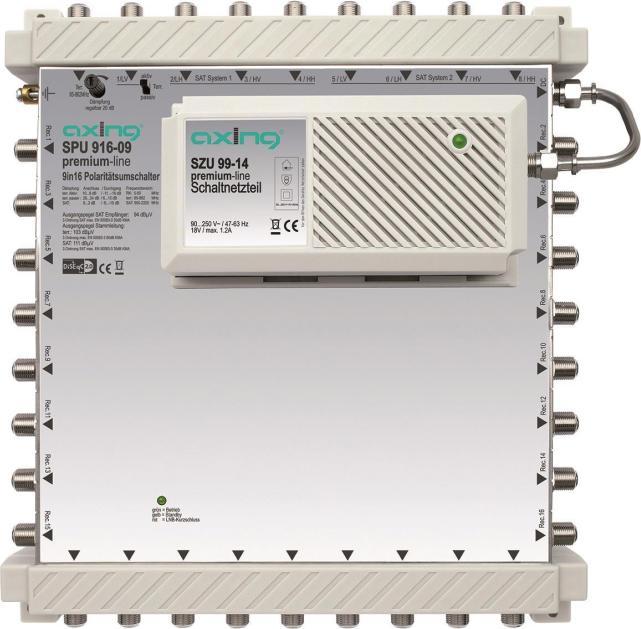 Axing SPU910-16, DiSEqC multi-switch 9/16