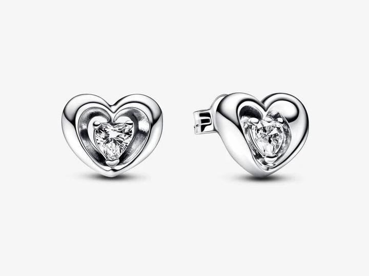 Immagine prodotto Pandora Orecchini con cuore e pietra fluttuante (Argento 925)