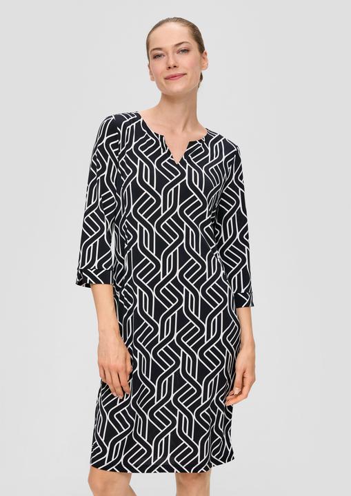 Image du produit S.Oliver Kleid Kurzes Jerseykleid mit grafischem Muster (34)