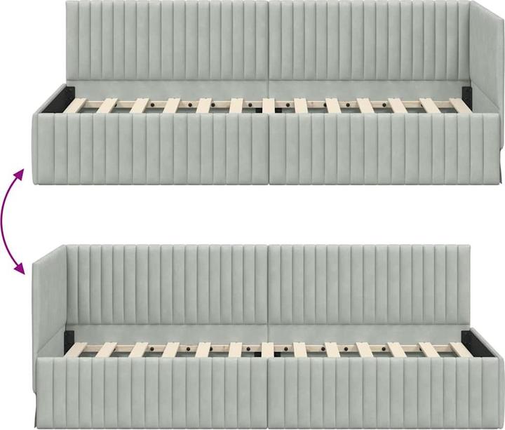 Produktbild vidaXL Samtbettgestell (80 x 200 cm)
