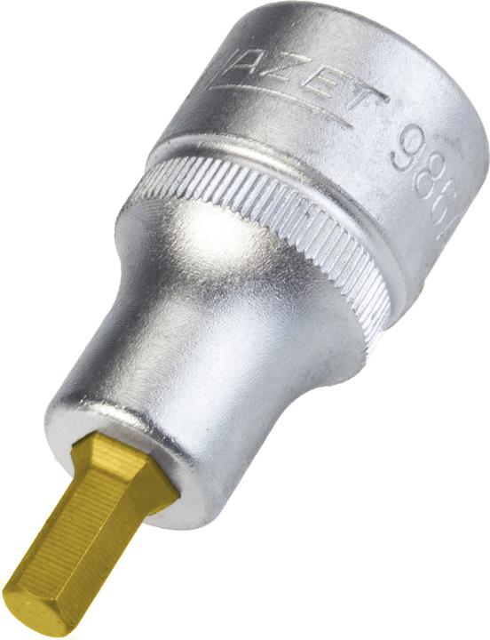 Produktbild HAZET Schraubendreher-Steckschlüsseleinsatz 986A-7/32 ∙ Vierkant12,5 mm (1/2 Zoll) ∙ Innen Sechskan… (7/32")