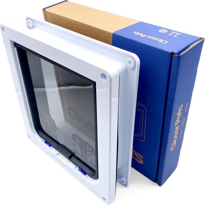 Image du produit Cat Mate Chatière à verrouillage 4 voies, XL, blanc (Chatière magnétique)