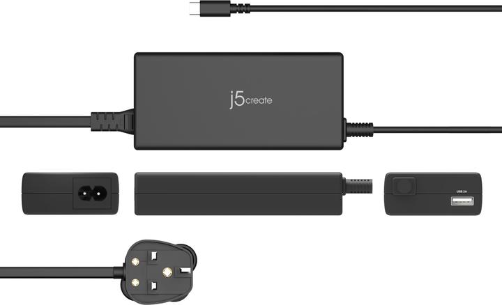 Produktbild j5Create JUP2290C 100W PD USB-C® Super Charger - EU, Universal, Indoor, 100-240 V, 50/60 Hz, 100 W (100 W)