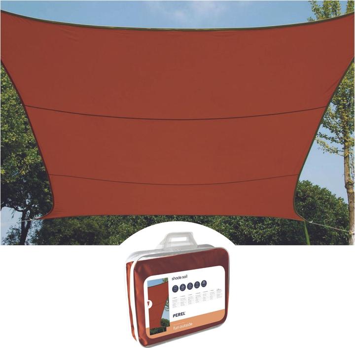 Image du produit Perel VOILE DE SOLEIL - CARREAUX - 5 x 5 m - COULEUR : TERRACOTTA