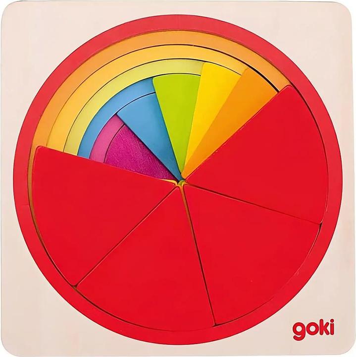 Produktbild Goki Schichtenpuzzle Kreis (21 Teile)