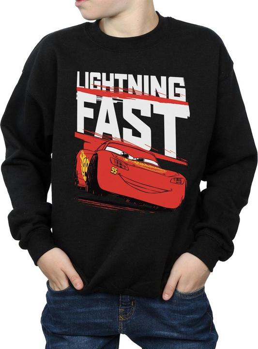 Actual product image Cars Boys Lightning Fast Cotton Sweatshirt (140, 146)