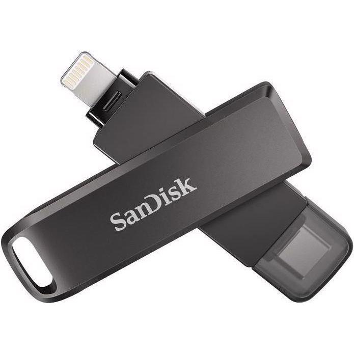 Thumbnail - SanDisk iXpand Luxe (64 GB, USB-C, Lightning), USB Stick, Schwarz