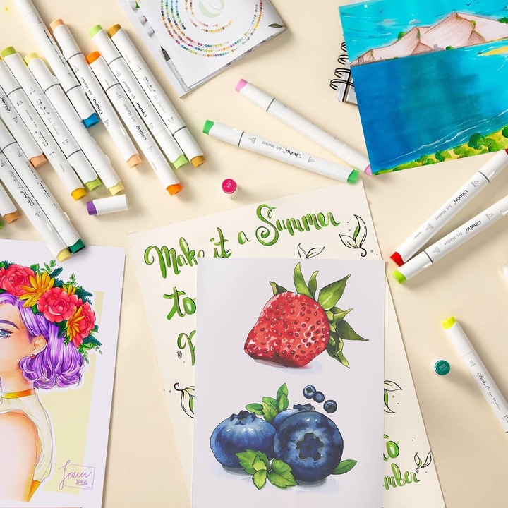 Produktbild Ohuhu Honolulu Kunstmarker (Mehrfarbig, 48 x)