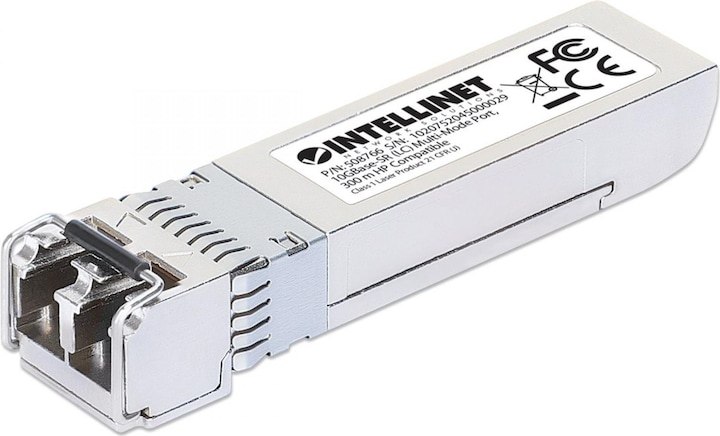 Actual product image Intellinet 10 Gigabit SFP+ Mini-GBIC Transceiver for fibre optic cable