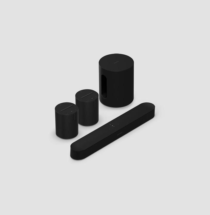 Actual product image Sonos Beam & 2 Era 100 & Sub Mini Bundle