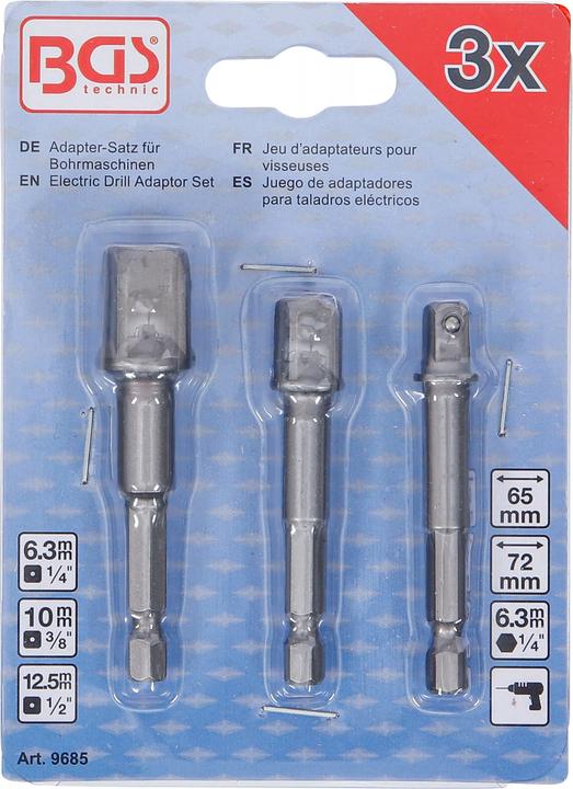 Immagine prodotto BGS Set di adattatori (6,3 mm, 10 mm, 12,5 mm)