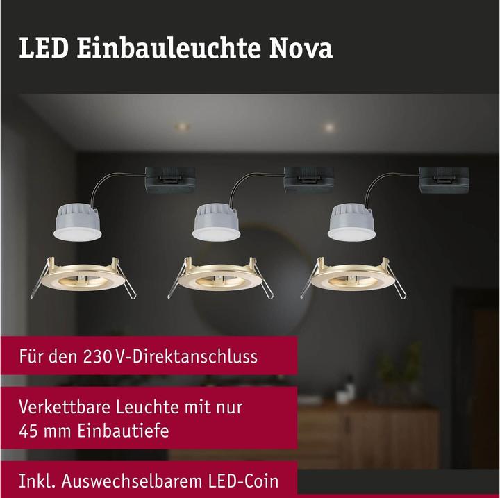 Produktbild Paulmann Einbauleuchte Nova Set (470 lm)