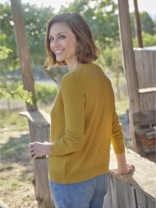 Produktbild Woolovers Strickjacke Rundhalsausschnitt Kaschmir Klassisch (M)