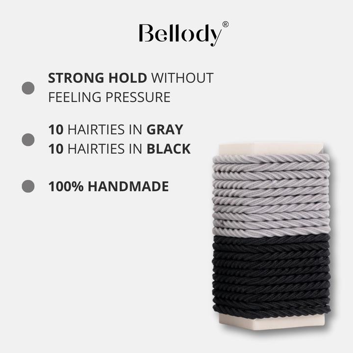Image du produit Bellody Élastiques Minis Black/Gray (Élastiques à cheveux)