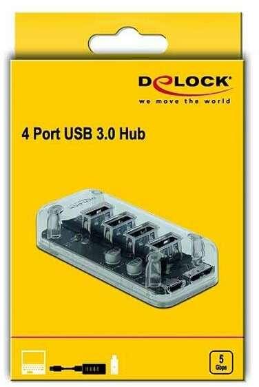 Produktbild Delock USB-Hub 64087 USB 3.0 - 4x Typ-A (USB-A, 4 Ports)